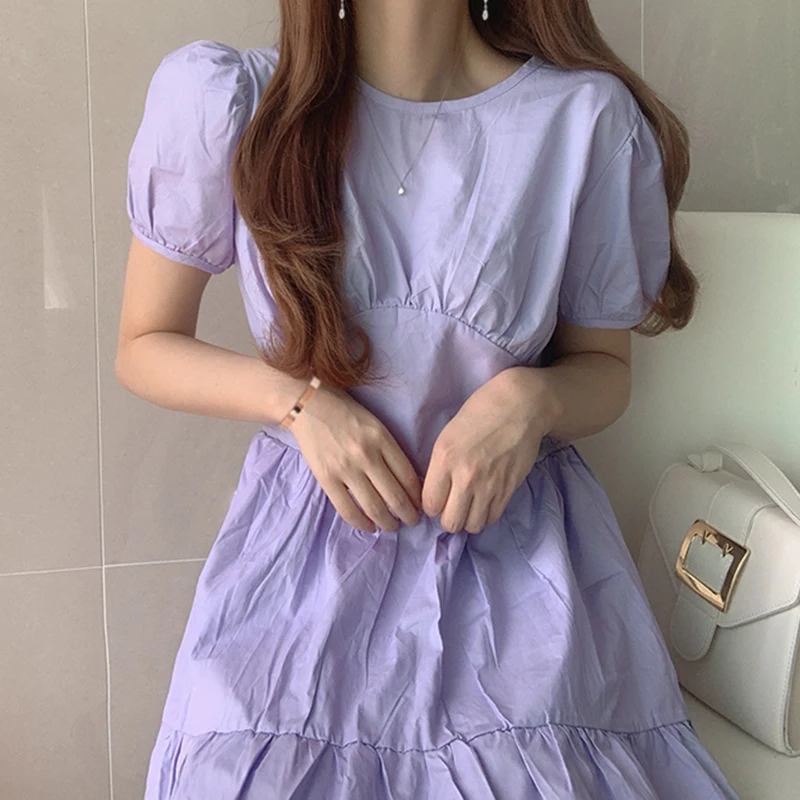 Женское тонкое длинное платье ZOSOL белое с круглым вырезом и ремешком на спине в