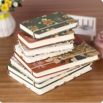 2020 PhD Kawaii Vintage Flower Strappy Notebook Journal Bullet Monthly Weekly Planner Agenda Papelaria School Stationery 2020 sharkbang vintage a5 loose leaf business spiral notebook journals monthly weekly planner agenda papelaria stationery
