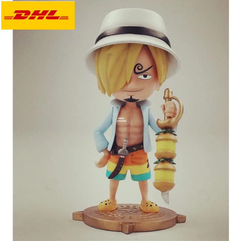6 "Цельная статуя соломенная шляпа Пираты бюст Vinsmoke Sanji полная длина портрет джентльмен анимационная фигурка GK игрушечная коробка 15 см V565