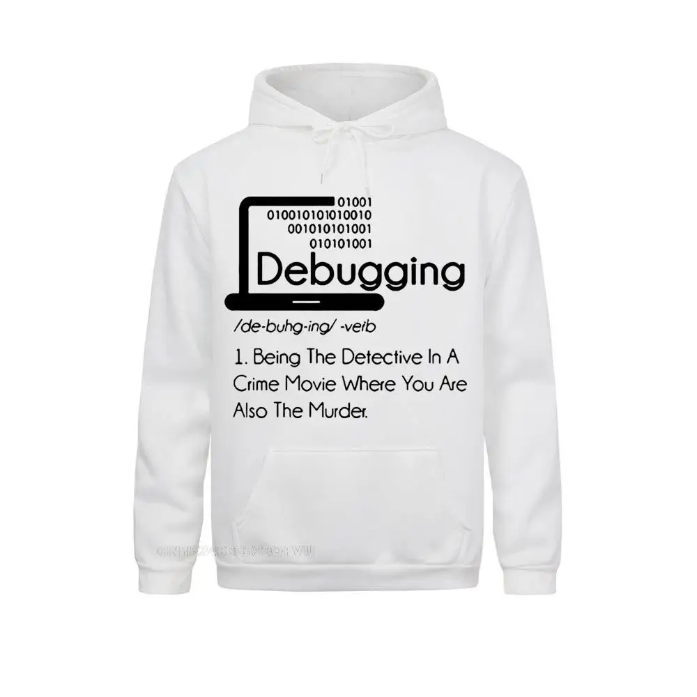 

Debugging Definition Hoodie Programmers Coding Gift Cotton Pullover Hoodie Men's Long Sleeve Tees Round Collar Vintage Big Size