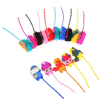 

Cartoon Silicone Owl/Dinosaur/alpaca Claus Mini Hand Sanitizer Disposable No Clean Detachable Cover Travel Portable Safe Gel