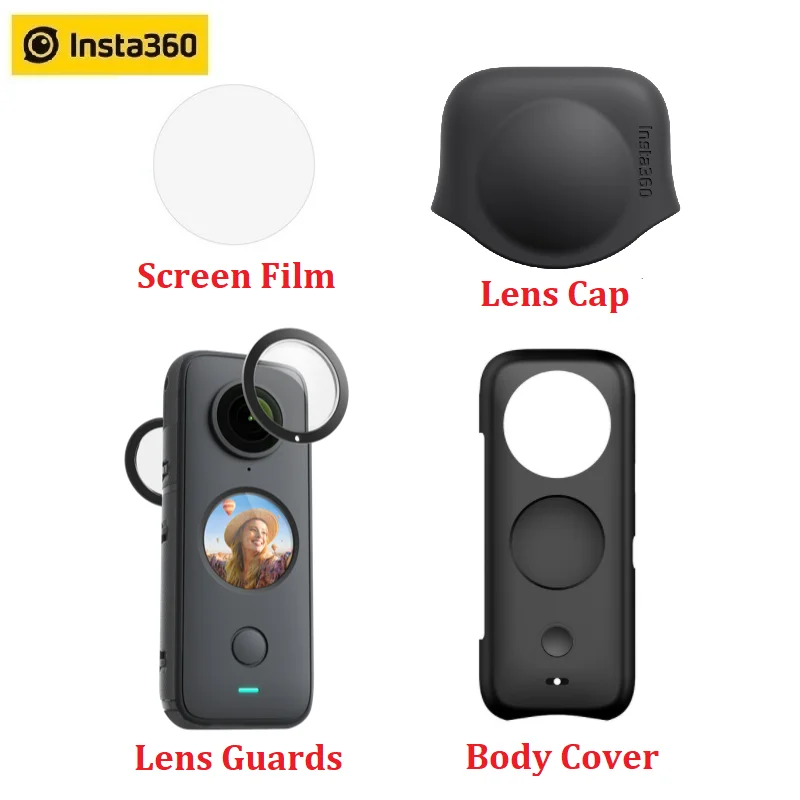 Für Insta360 One X2 Action Kamera Linse Cap Kamera Objektiv Hülle Cover Shell 