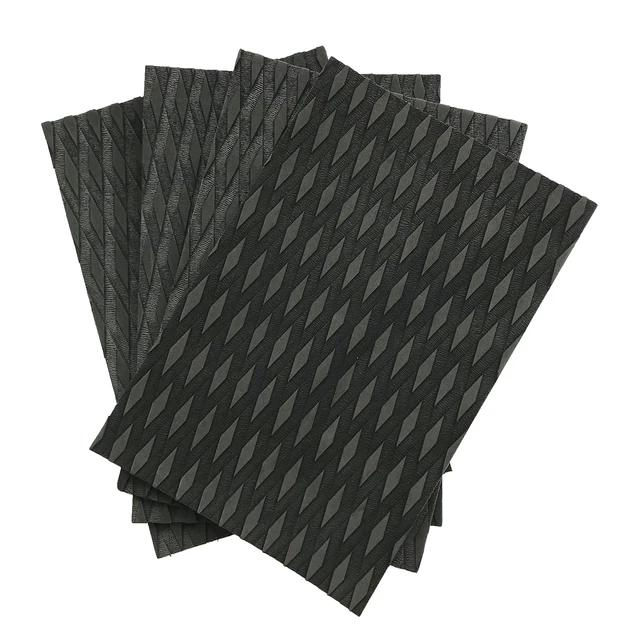 4pcs/lot Anti-slip EVA Surfboard Pads SUP Surf Kiteboard Skimboard Stand Up Paddleboard Traction Pad Grip 38*25.4cm Mat DIY black
