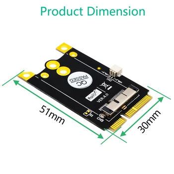 

Upgrade Version Mini PCIe (mPCIe) Converter Adapter Board for Broadcom BCM943602CS BCM94360CD BCM94331 BCM94331CD BCM943224P BCM