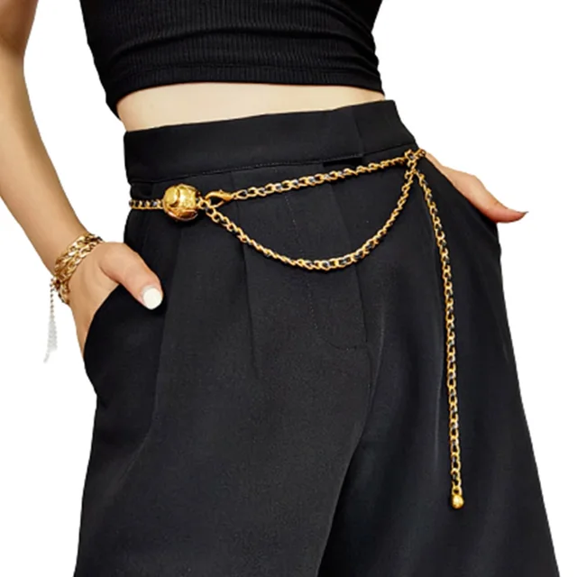 Fashion Chain Belt For Women Metal Waist Chain Designer Luxury Brand Female Dress Jeans Decoration Waistband 1