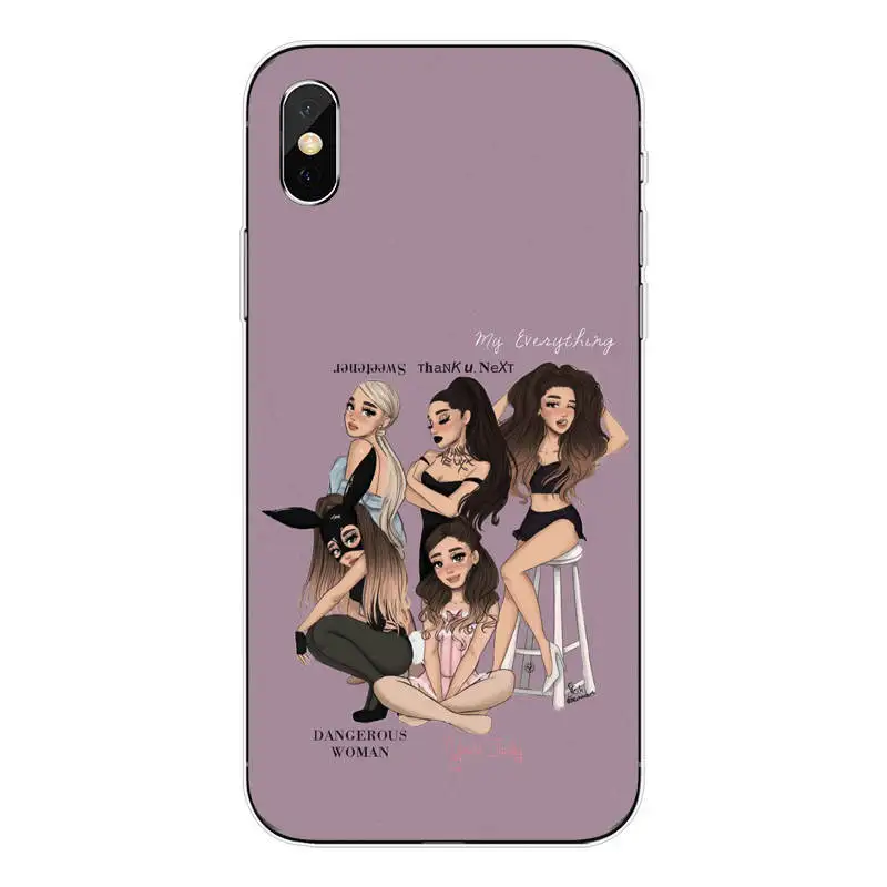 Thank U, Next Ariana Grande Мягкая силиконовая задняя крышка для телефона из ТПУ для iPhone Max XR XS X10 SE 6Plus 7Plus 8Plus SE 5 5S 6 6S 7 8 - Цвет: TPU