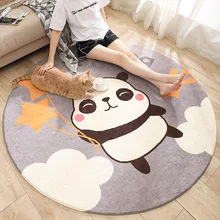 Мультфильм экологически чистый ягненок кашемир гостиная нескользящий ковер круглый диван спальня татами прикроватный коврик