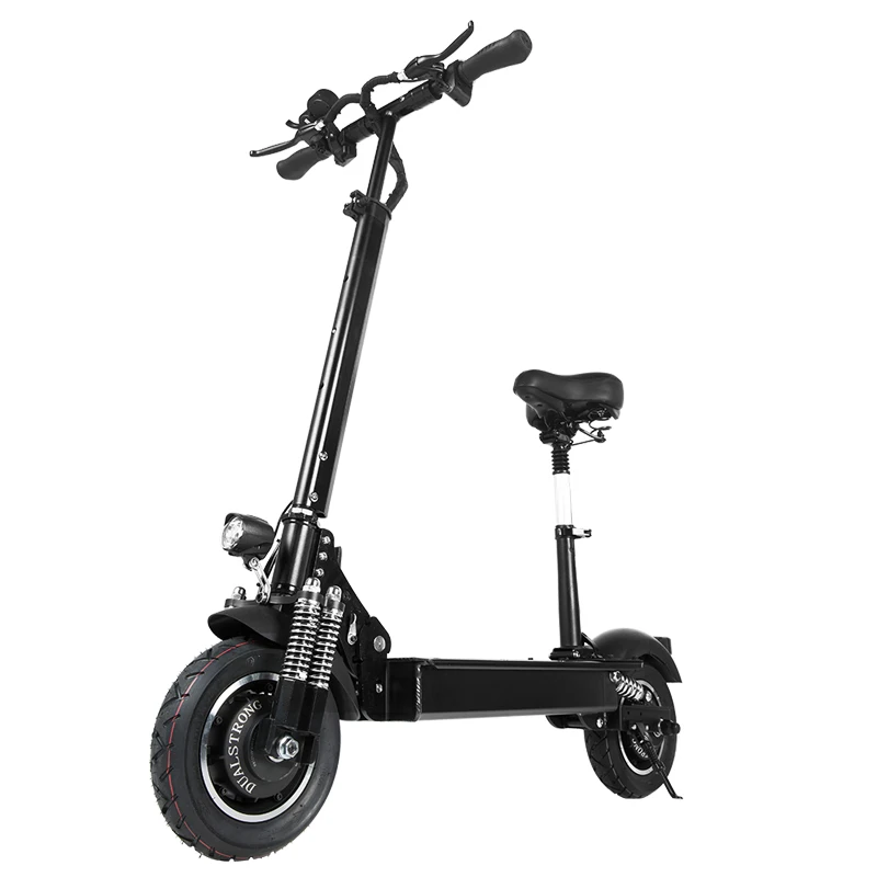 [ЕС Прямой] Janobike 2000 Вт двойной двигатель 23,4 Ач 10 дюймов складной электрический скутер с сиденьем 70 км/ч Максимальная скорость 80 км Расстояние