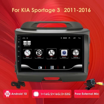 

9" 2Din Car Android Radio multimedia player for Kia sportage 2011-2016 autoradio video GPS Navi WiFi 4G mirror link DAB USB