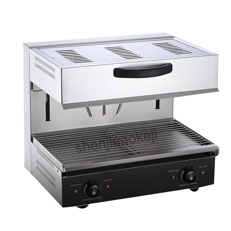 Commercial électrique poêle ascenseur type électrique chaud surface poêle feu gril four style occidental four Double contrôle 220v 4000w 1pc