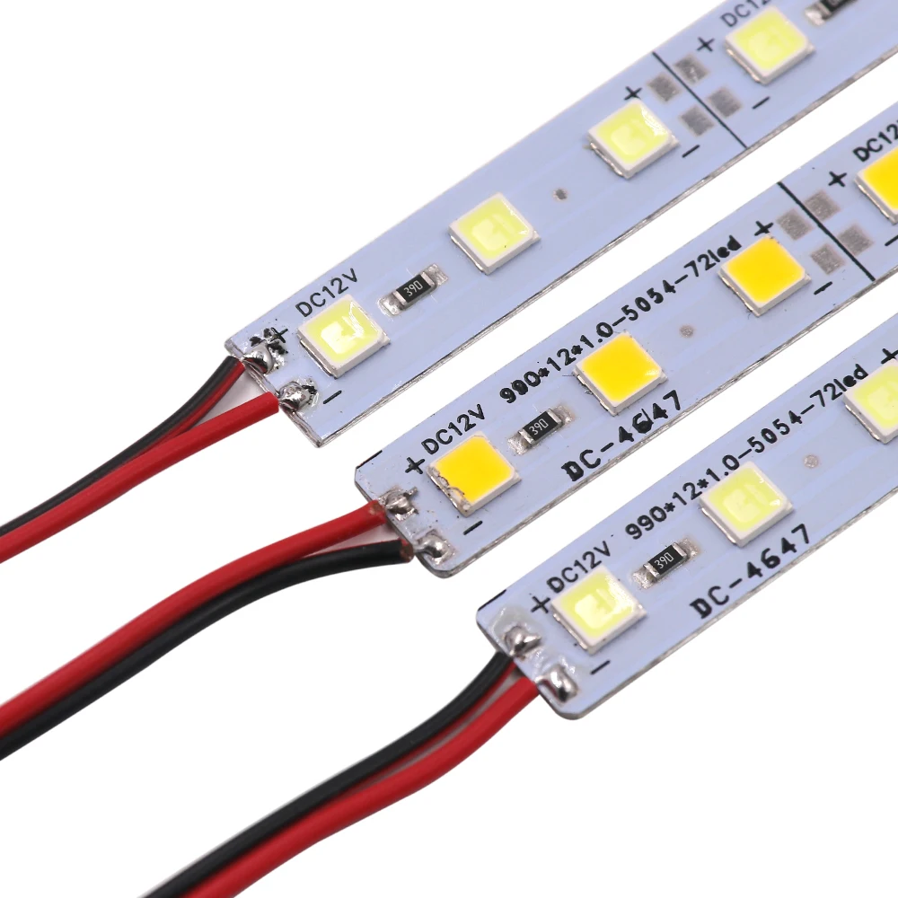Led Rigid Lights 5pcs 10pcs DC12V SMD5054 72Leds/m Under Cabinet Bar Lamps Lighting No Waterproof Super Brightness led light led cabinet light led light bar