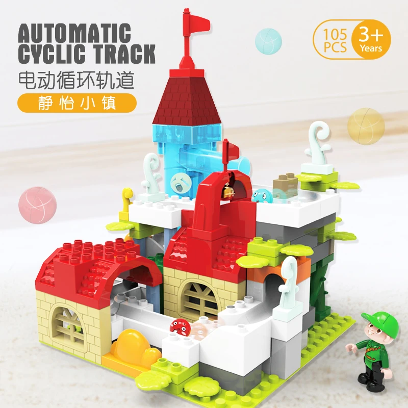 City Slide House Childrens Large Building Blocks Lego Duplo Compatible
