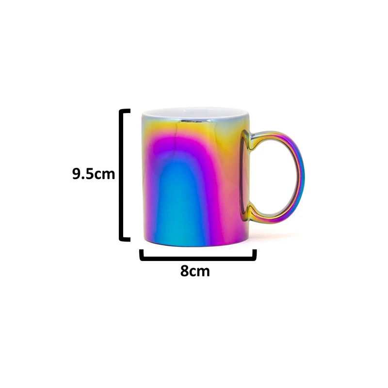 ceramic unicorn mug Радужные скатерти с изображением русалки, единорога, вечерние, голографические, свадебные, для дня рождения ребенка, вышивка, сетка, кружево, блестящая ткань с пайетками - Цвет: ceramic unicorn mug