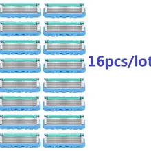 16 шт./упак. Мужские лезвия для бритья, высокое качество, уход за лицом, мужские лезвия для бритья, совместимые с gilletee Fusione Proglide