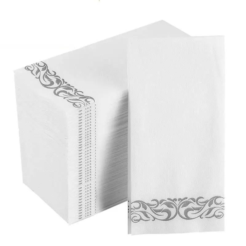 Soft and Absorbent Linen-Feel Paper Hand Towels  (5)