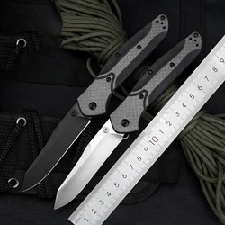 Couteau pliant multifonctionnel BM 940, lame 440C, manche en Fiber de carbone, couteaux de poche de sécurité de survie en plein air, outil EDC 