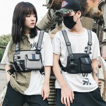 

2020 Newest Hot Multifunction Unisex Chest Rig Bag Adjustable Nylon Tactical Shoulder Bag Hip Hop Waist Packs Street Vest Bag