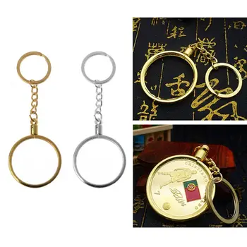 

40mm Commemorative Coin Holder Keyring Medallion Souvenir Coin Pendant Keychain