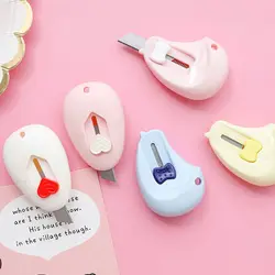 Mini couteaux utilitaires ouvre lettre avec lames à clipser couteau tactile artisanal avec porte clés trou fournitures de découpe 1 pièce 