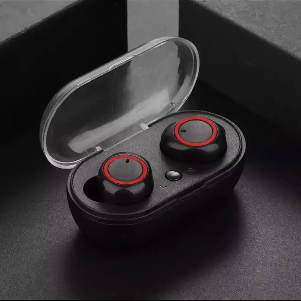 Tradexero, TWS, DT-2, Bluetooth, 5,0, наушники, беспроводные, водонепроницаемые, стерео, шумоподавление, спортивные наушники для телефонов - Цвет: Black Red