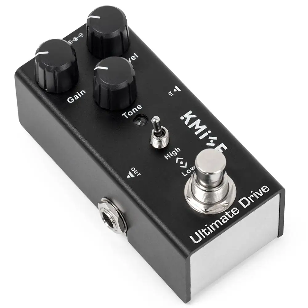 Электрогитара Kmise педаль для гитары Overdrive Ultimate Effects мини-педаль одна настоящая Bypass