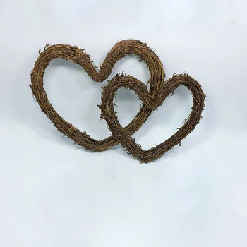 

Party Christmas Artificial Vine Ring Home Wedding Love Heart 25CM/35CM