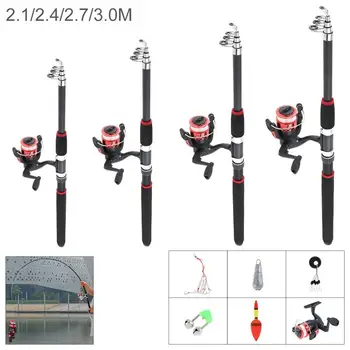 

New Style Telescopic Spinning Fishing Rod and Reel Combos Full Kit Fishing Gear pesca 40P
