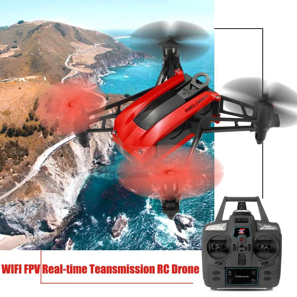 Большая распродажа 903HS WI-FI FPV HD Камера удержания высоты тяжести Сенсор 2,4G 6-осевой Радиоуправляемый гоночный Дрон Скорость регулирования прочность вертолет