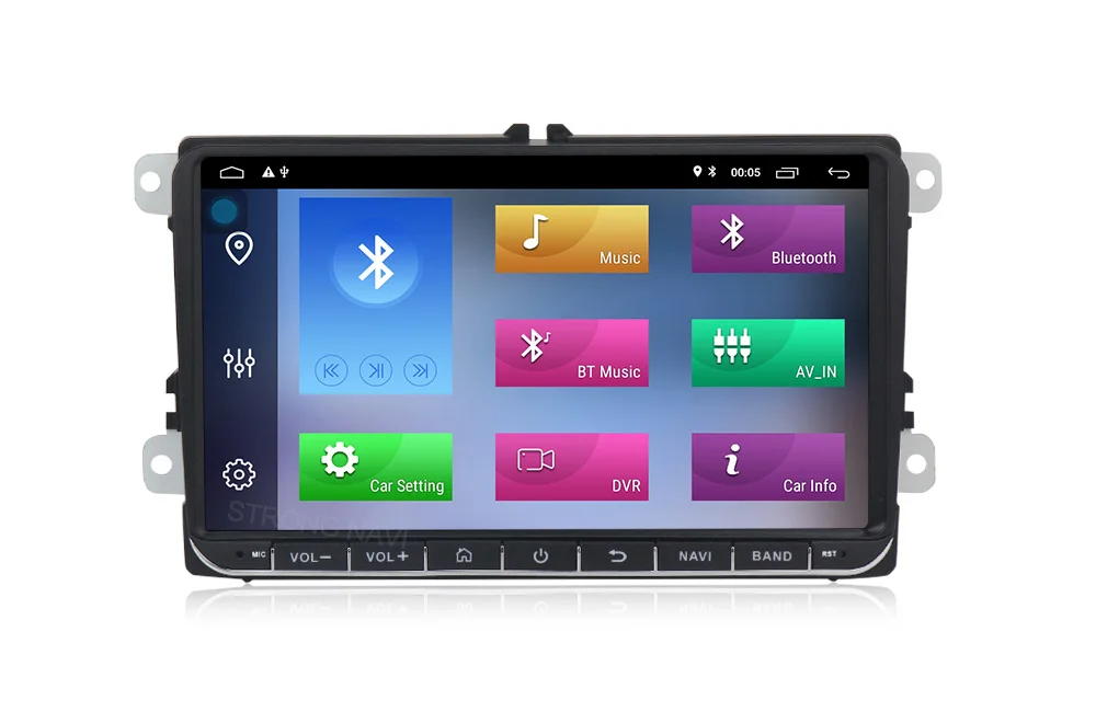 Best EU warehouses 9" Android 8.1 Car radio GPS Navigation for VW Skoda Octavia golf 5 6 touran passat B6 jetta polo tiguan WIFI BT 28