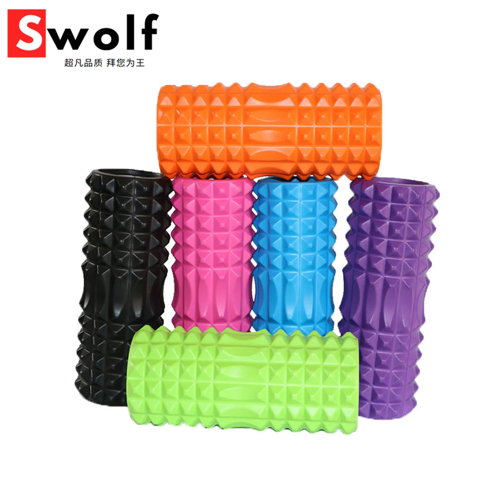 

Fitness Yoga column balance bar stick Pilates column deep massage roller relax muscles Yoga Foam Roller wolf tooth Crescent