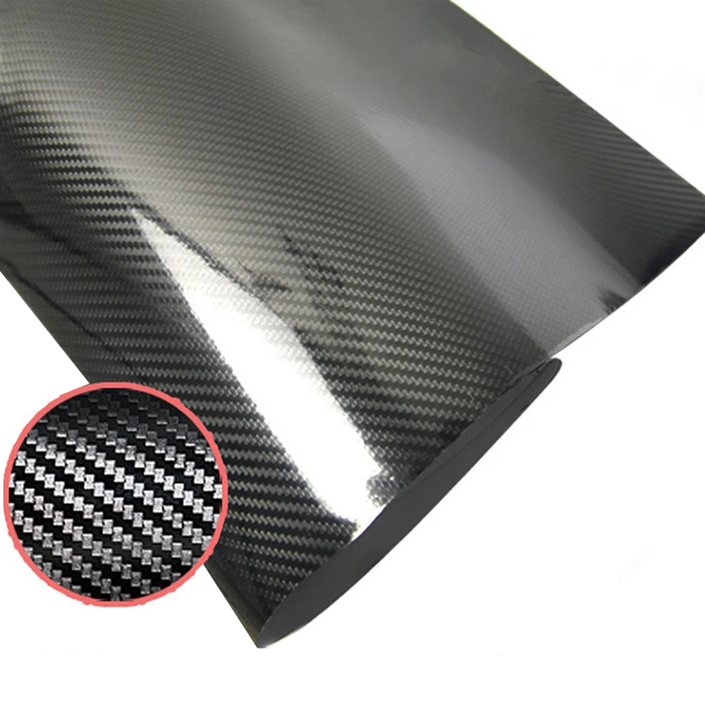 5D High Glossy Carbon Fiber Vinyl Film Car Wrap Sheet stickers and Decals Motorcycle Styling Accessories Automobiles | Автомобили и