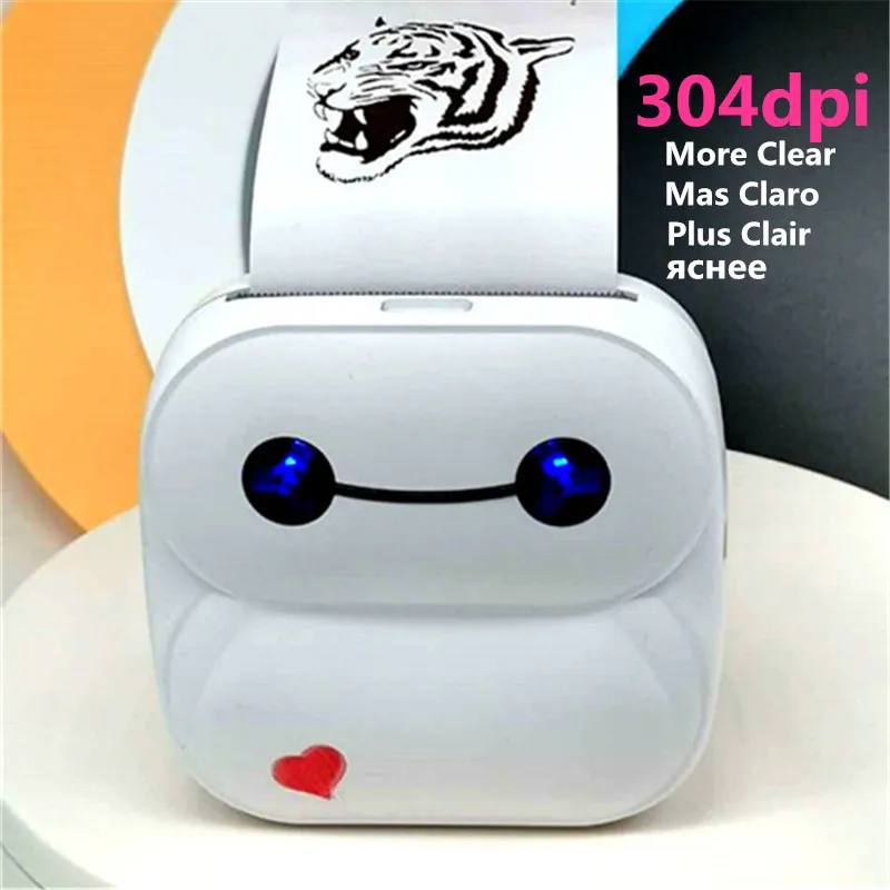 Мини Bluetooth Портативный 304 точек/дюйм с высоким разрешением Baypage фотопринтер POS