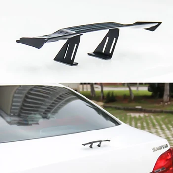 

17cm Model Carbon Fiber Twill Look GT Tiny Mini Racing Rear Small Wing Spoiler Decoration Car Exterior Decoration