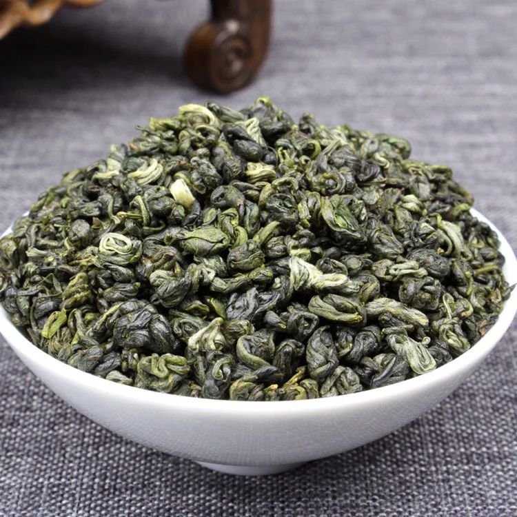 Китайский чай с высоким содержанием мутайн Би Луо Чун, освежающий Китайский органический зеленый чай для похудения, чай с высоким содержанием мутайн юнву Би Луо Чунь