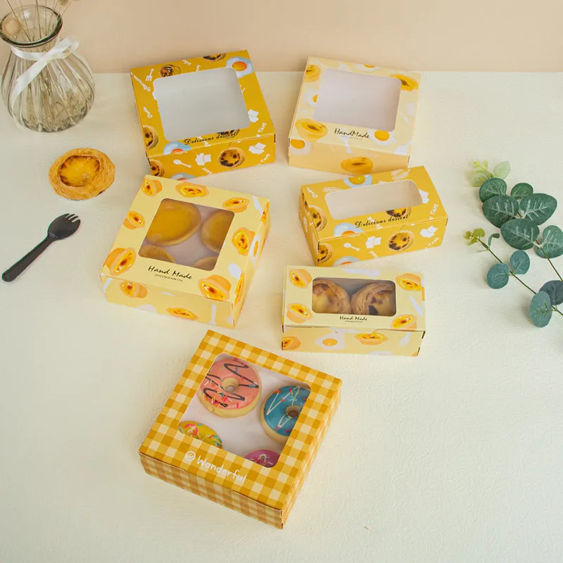 Description Picture 6 of itemLBSISI Life 5pcs Cookies Egg Yolk Crisp Baking Packing Box Donuts Chocolate Candy Gift Wedding Birthday Event & Party Favors