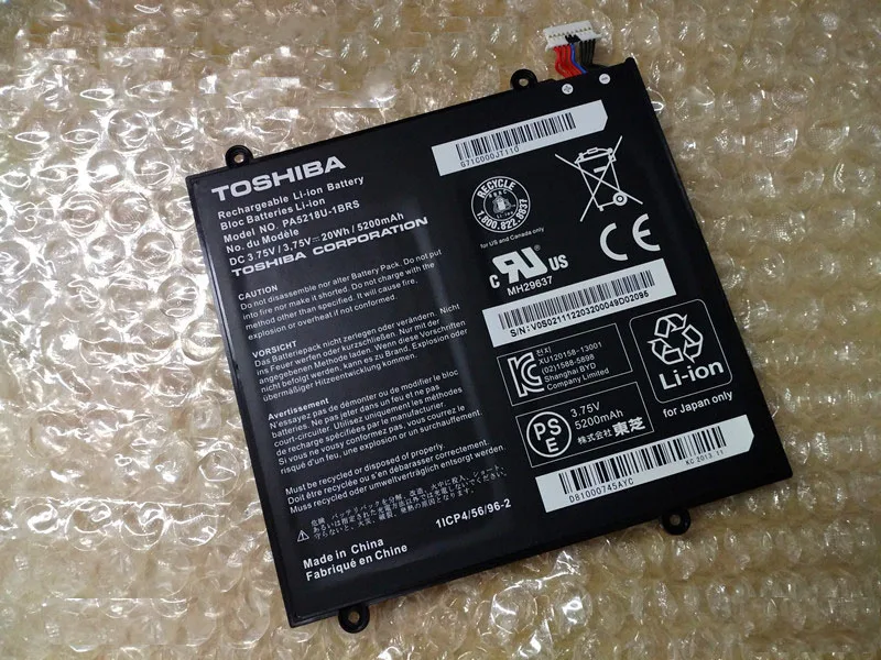 Новые оригинальные планшет Батарея для Toshiba A204 AT10-B PA5218U-1BRS 3,75 V 20WH