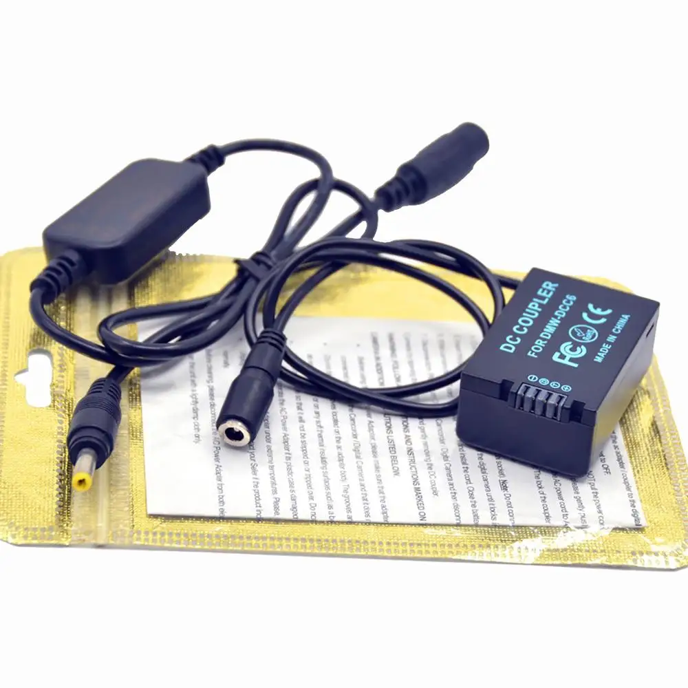 12V-24V DMW-AC8 charger power cable 8.4V+DMW-DCC6 DC Coupler DMW-BMB9E DMW-BMB9 dummy battery for Panasonic FZ100 FZ48 FZ45 FZ40 |