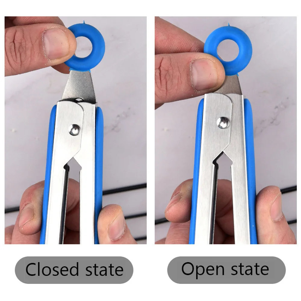 Food Grade Silicone Pasta Tongs Non-Slip Stainless Steel Food Tongs For Noodles Kitchen Tools BBQ Tools Accessories kitchen tools