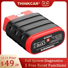

Thinkcar Thinksafe OBD2 Diagnostic Tools Automotive Scanner Professional OBD 2 Scanner Compatible Bluetooth Full System All Car