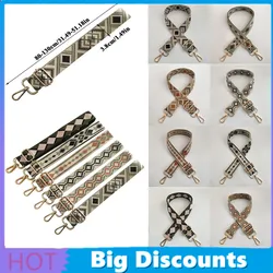 8 Styles Adjustable Bag Strap Fashion DIY O Bags Handbags Women Backpack Crossbody Jacquard Wide Nylon Bag Belt
