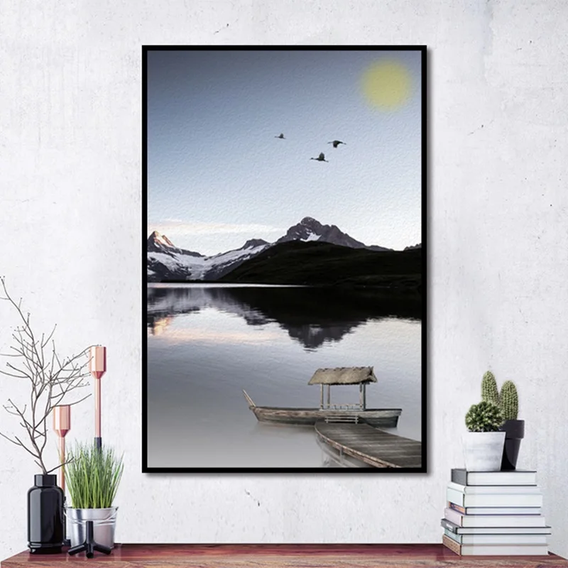 Le Grandi Montagne Quient E I Fiumi Dipinti Tradizionali Cinesi Per Il Soggiorno Sulla Decorazione Dell'Alloggiamento Della Parete