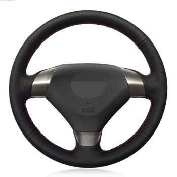 

Car Steering Wheel Cover Hand-stitched Black Artificial Leather For Honda Accord 7 Coupe 2003-2007 (3-Spoke)