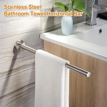 

Towel Holder 40cm Towel Rack Toilet Paper Holder Towel Bar Hook Kitchen Accessories Stainless Steel Bathroom Hanger Rack Holders