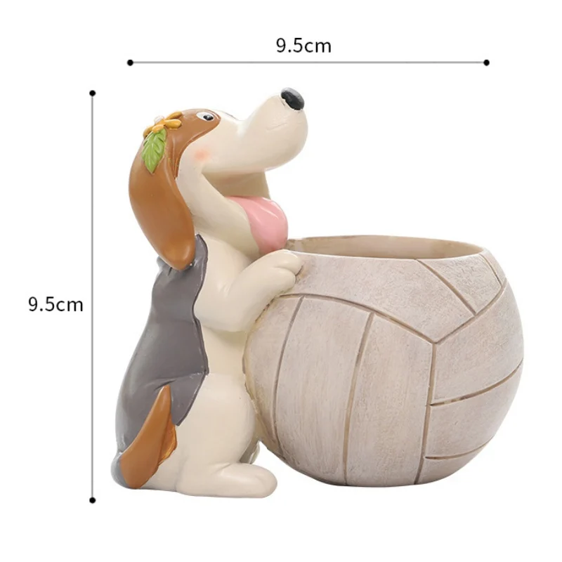 NewCartoon Animal Fleshy Flower Pot Dog Plant Container Desktop Micro-Landscape Decoration Balcony Decorations