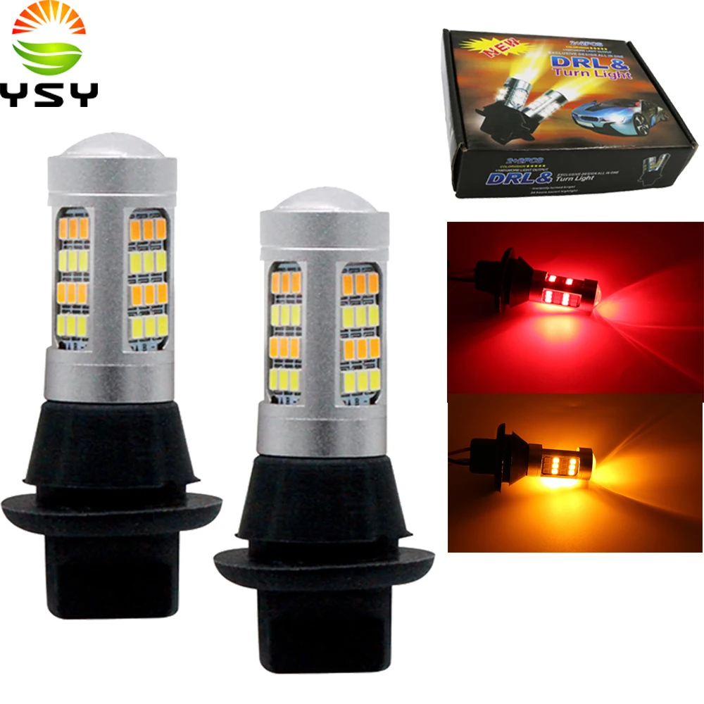 2X Ba15s BAU15S 1156 p21w s25 42 светодиодный T20 W21W WY21W 7440 светильник дневного света + указатель