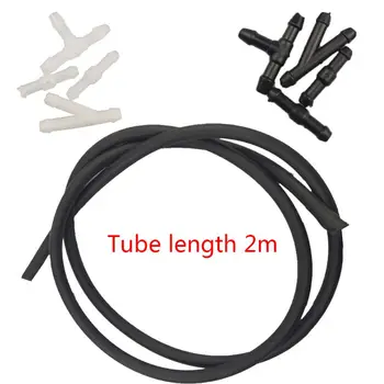

5PCS Windshield Washer Hose kit Car Accessories Replacement Washer Nozzle Hose Connector Windshield Wiper Rubber Tube Universal