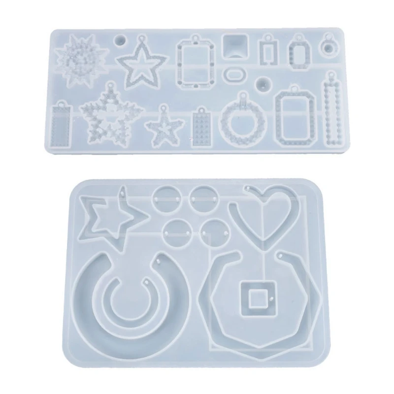 

Crystal Epoxy Resin Mold Earrings Pendant Casting Silicone Mould DIY Making Tool XXFD