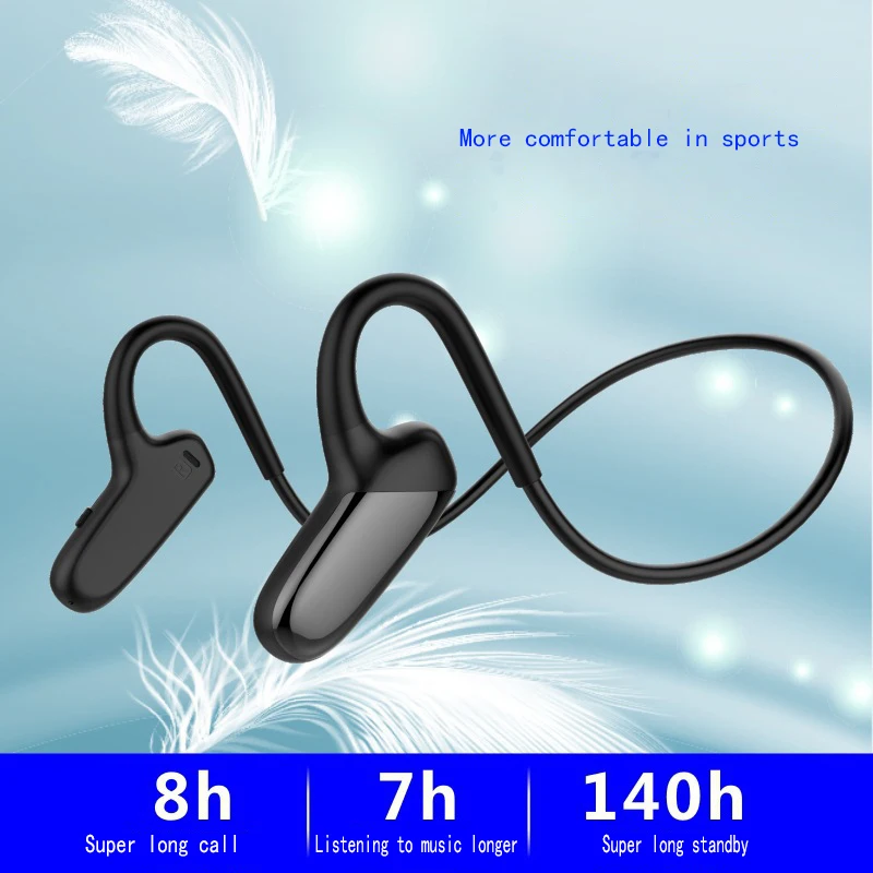 

F808 bone conduction headset Bluetooth wireless sports headset IP56 headset stereo hands free microphone anti sweat running