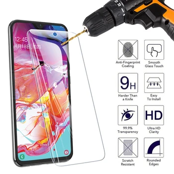 Перейти на Алиэкспресс и купить 9H Защитное стекло для Samsung Galaxy A10 A20 A30 A40 A50 A60 A70 A80 A90 закаленное защитное стекло для экрана M10 M20 M30 M40 стеклянная пленка
