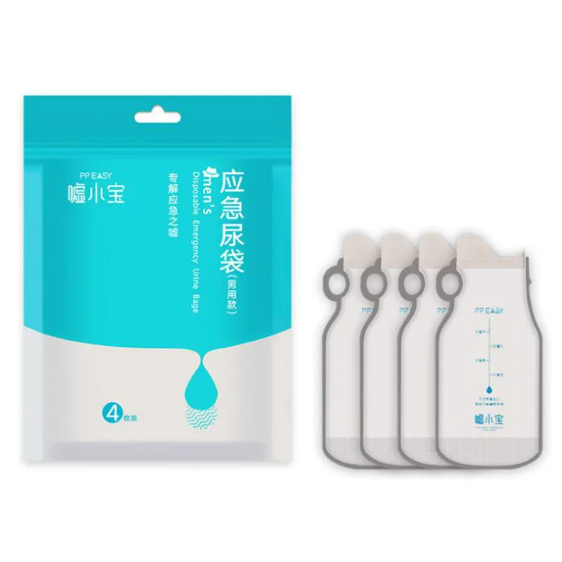 4PCS Disposable Outdoor Emergency Urinate Bags Easy Take Piss Bags Car Travel Mini Toilet for Convenient Use